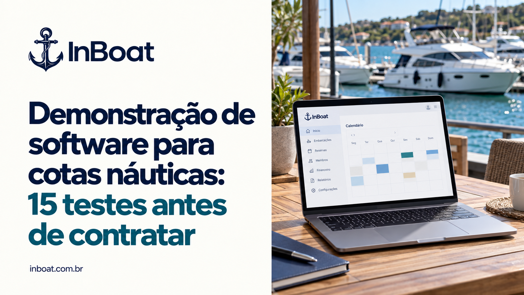Demonstração de software para cotas náuticas: 15 testes antes de contratar