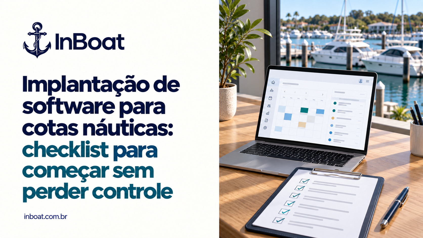 Implantação de software para cotas náuticas: checklist para começar sem perder controle